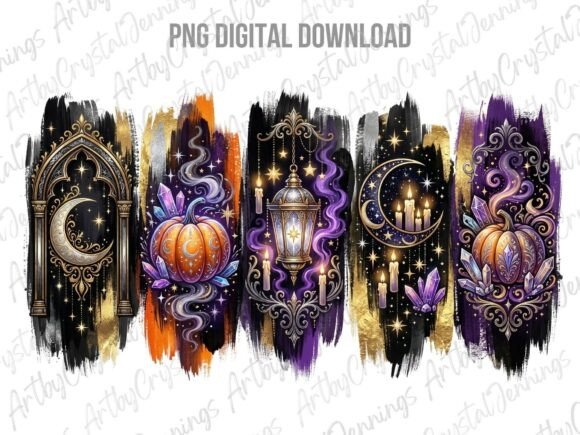 Download Magical Celestial Gothic Halloween PNG - Magic Collection