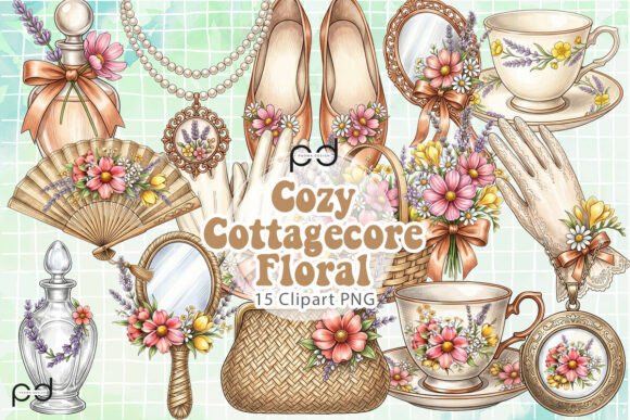 Download Cozy Cottagecore Floral Graphics - Graphic Collection