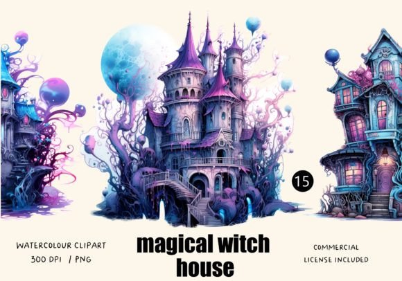 Download Magical Witch Houses 15 PNG Clipart - Magic Collection