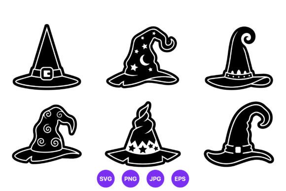 Download Magical Witch Hat Vector Icons - Magic Collection
