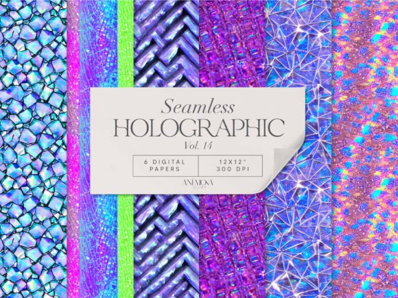 Download Holographic Digital Paper Seamless - Graphic Collection