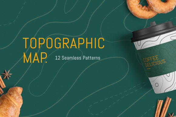 Download Seamless Topographic Map - Graphic Collection