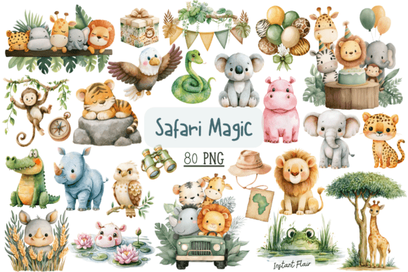 Download Safari Magic Clipart Bundle - Magic Collection