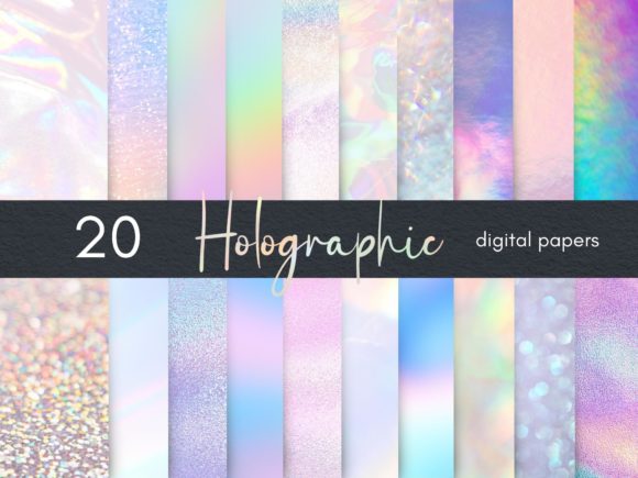 Download Holographic Digital Papers - Graphic Collection