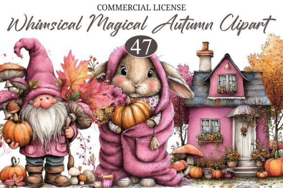 Download Whimsical Magical Autumn Clipart - Magic Collection