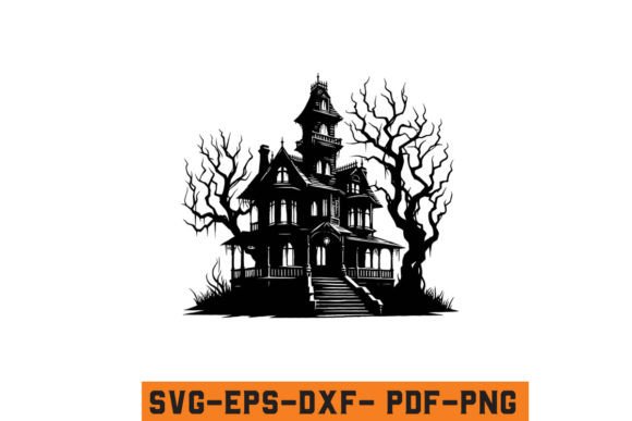 Download Halloween Haunted House Vector SVG File - Haunted house vector Collection