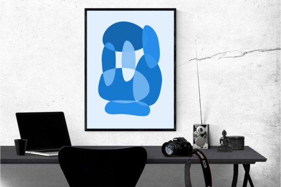 Download 6 Art Graphic Prints - Rocks on a Beach - Graphic Collection