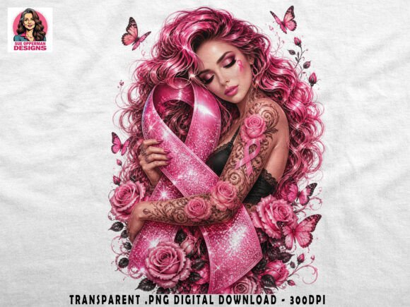 Download Pink Ribbon Beauty | Awareness Art - Premium Bundle